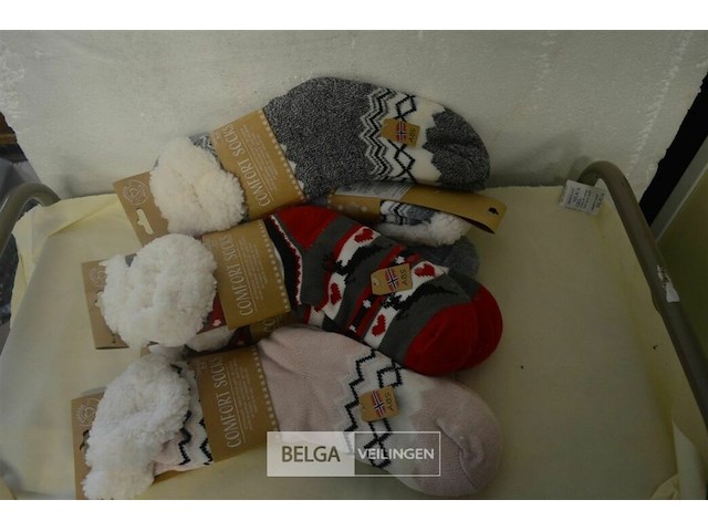 6 paar huissokken mt 36/42 - afbeelding 1 van  4