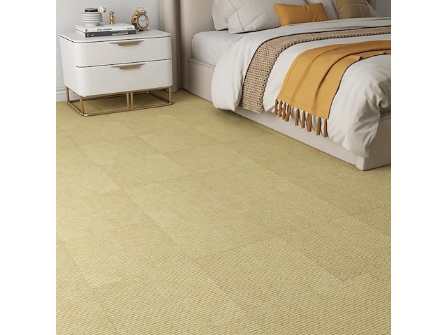 6 packs van 16 zelfklevende tapijttegels beige - afbeelding 2 van  4