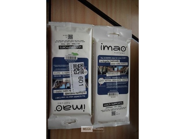 ±6 pakjes geparfumeerde poetsdoekjes voor interieur auto - afbeelding 1 van  2