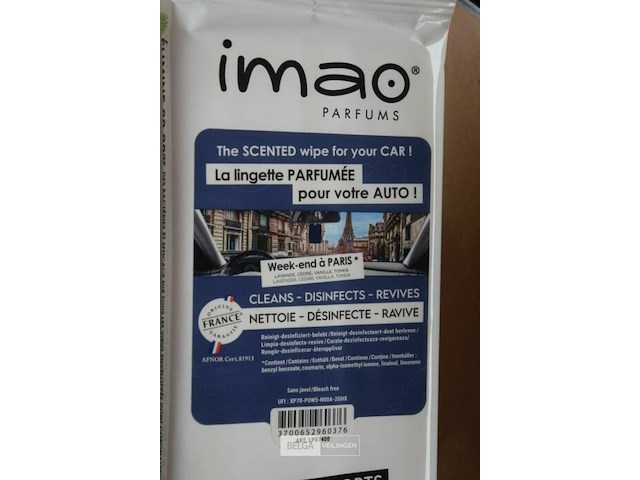 ±6 pakjes geparfumeerde poetsdoekjes voor interieur auto - afbeelding 2 van  2