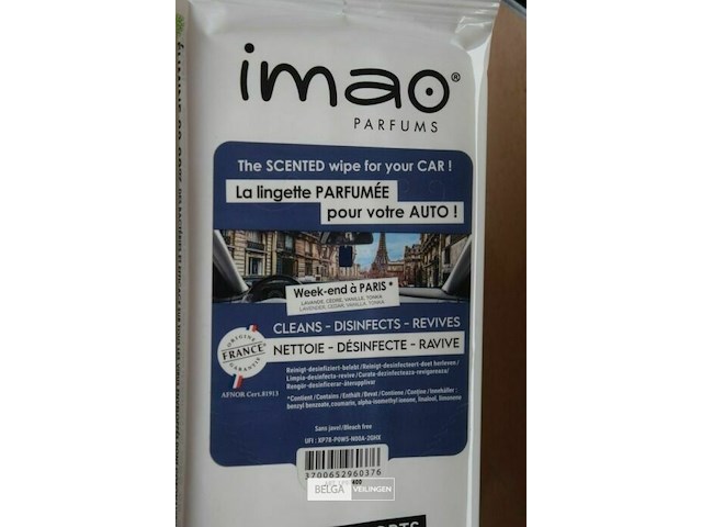 ±6 pakjes geparfumeerde poetsdoekjes voor interieur auto - afbeelding 4 van  4