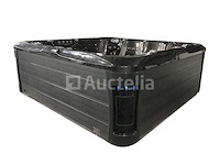 6 persoons outdoor spa met waterjets 230x230cm - bruin / zwarte zijkant incl. wifi - afbeelding 9 van  22
