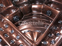 6 persoons outdoor spa met waterjets 230x230cm - bruin / zwarte zijkant incl. wifi - afbeelding 10 van  22