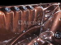 6 persoons outdoor spa met waterjets 230x230cm - bruin / zwarte zijkant incl. wifi - afbeelding 11 van  22
