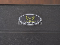 6 persoons outdoor spa met waterjets 230x230cm - bruin / zwarte zijkant incl. wifi - afbeelding 17 van  22