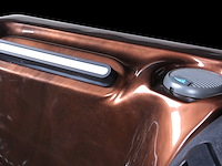 6 persoons outdoor spa met waterjets 230x230cm - bruin / zwarte zijkant incl. wifi - afbeelding 9 van  22