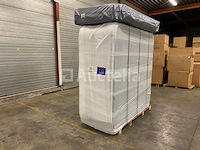 6 persoons outdoor spa met waterjets 230x230cm - wit / zwarte zijkant incl. wifi - afbeelding 7 van  17