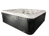 6 persoons outdoor spa met waterjets 230x230cm - wit / zwarte zijkant incl. wifi - afbeelding 10 van  17