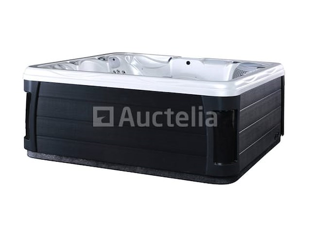 6 persoons outdoor spa met waterjets 230x230cm - wit / zwarte zijkant incl. wifi - afbeelding 14 van  17