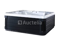 6 persoons outdoor spa met waterjets 230x230cm - wit / zwarte zijkant incl. wifi - afbeelding 14 van  17