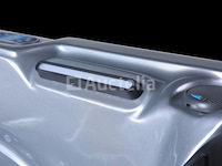 6 persoons outdoor spa met waterjets 230x230cm - zilver / zwarte zijkant incl. wifi - afbeelding 4 van  18