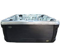 6 persoons outdoor spa met waterjets 230x230cm - zilver / zwarte zijkant incl. wifi - afbeelding 11 van  18