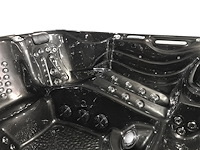 6 persoons outdoor spa met waterjets 255x233cm - zwart / zwarte zijkant - afbeelding 14 van  17