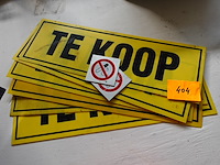 6 pickupborden 'te koop' en 2 pickup plaatjes verboden te roken - afbeelding 1 van  1
