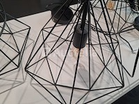 6 piramide-type pendellampen - afbeelding 2 van  2