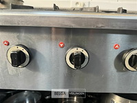 6-pit vuur op gas inox - afbeelding 2 van  13