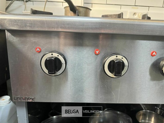 6-pit vuur op gas inox - afbeelding 3 van  13