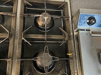 6-pit vuur op gas inox - afbeelding 5 van  13