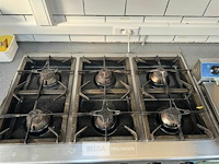 6-pit vuur op gas inox - afbeelding 9 van  13