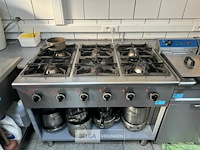 6-pit vuur op gas inox - afbeelding 11 van  13