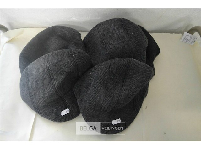 6 platte petten voor mannen - afbeelding 1 van  3