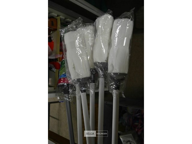 6 poetsmop met steel - afbeelding 1 van  2