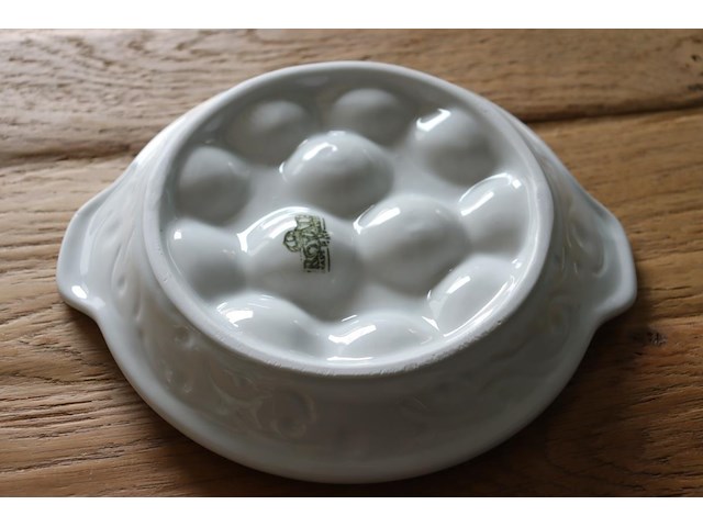 6 porseleinen escargot borden royale - afbeelding 3 van  4