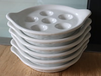 6 porseleinen escargot borden royale - afbeelding 1 van  4