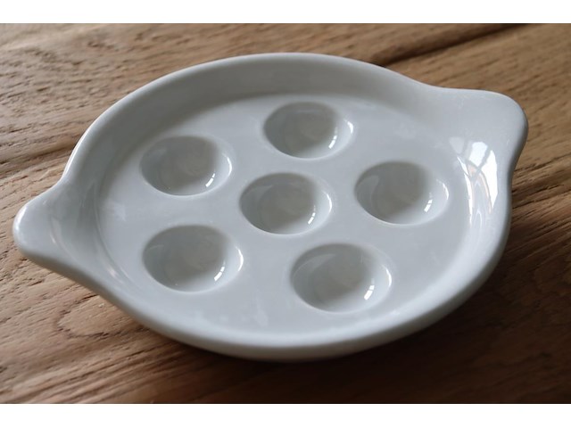 6 porseleinen escargot borden royale - afbeelding 2 van  4