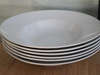 6 porseleinen pastaborden - afbeelding 1 van  2