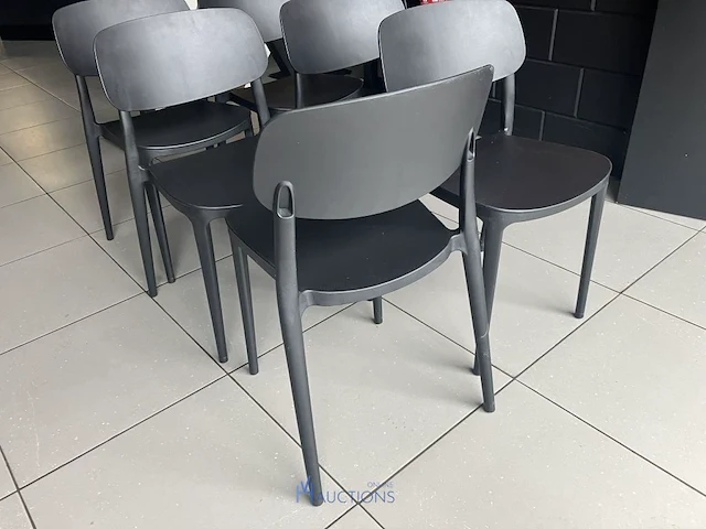 6 pvc stoelen horecadepot - afbeelding 2 van  3