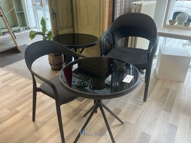 6 pvc stoelen - afbeelding 1 van  3