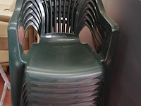 6 pvc tuinstoelen - afbeelding 1 van  2