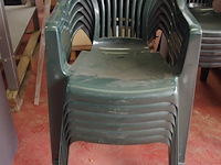 6 pvc tuinstoelen - afbeelding 1 van  1
