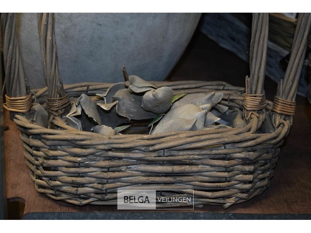 6 rieten bloempotjes - afbeelding 2 van  3