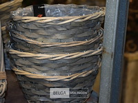 6 rieten bloempotjes - afbeelding 3 van  3