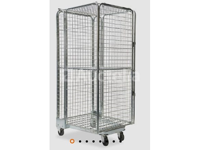 6 rolcontainers met zijwanden - afbeelding 1 van  2