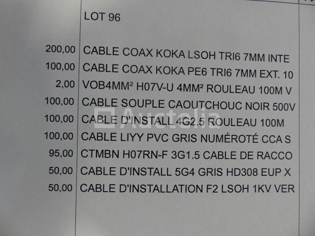 6 rollen elektrische kabel - afbeelding 13 van  20