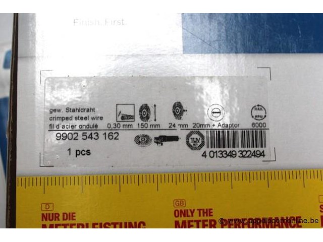 6 schuurborstels dia 150mm - afbeelding 2 van  3