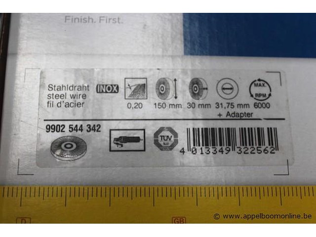 6 schuurborstels dia 150mm - afbeelding 3 van  3
