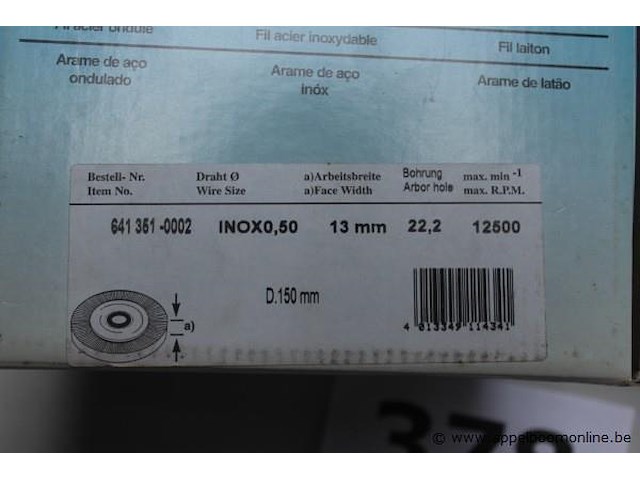 6 schuurborstels osborn pro dia 150mm - afbeelding 2 van  2