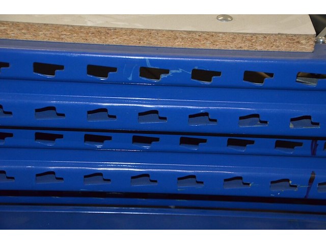 6 staanders blauw afm. 6,50m hoogte en 1,10m breedte jungheinrich - afbeelding 4 van  7
