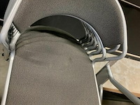 6 stapelbare stoffen stoelen - afbeelding 2 van  3