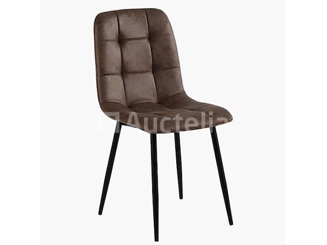 6 stoelen in microvezelbruin - afbeelding 1 van  1