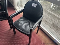 6 stoelen in skai bekleed