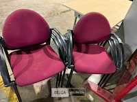 6 stoffen bureelstoelen - afbeelding 1 van  2