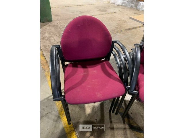 6 stoffen bureelstoelen - afbeelding 2 van  2