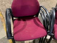 6 stoffen bureelstoelen - afbeelding 2 van  2