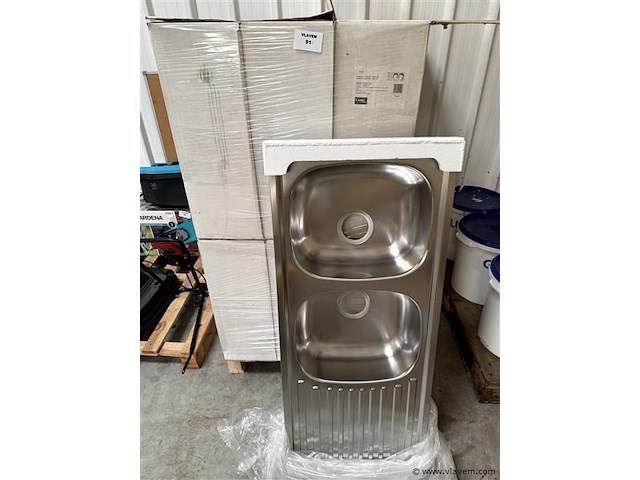 6 stuks, dubbele spoeltafels - afbeelding 1 van  3