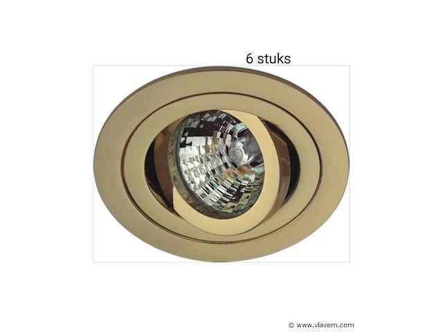 6 stuks fox goud orbit - afbeelding 1 van  2